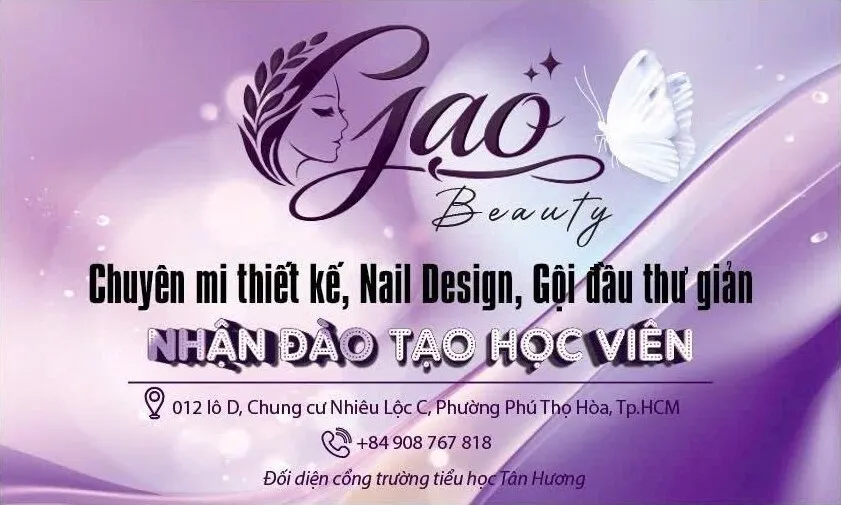 Gạo Beauty salon owner — eyelash extension & nail design specialist in Tan Phu District